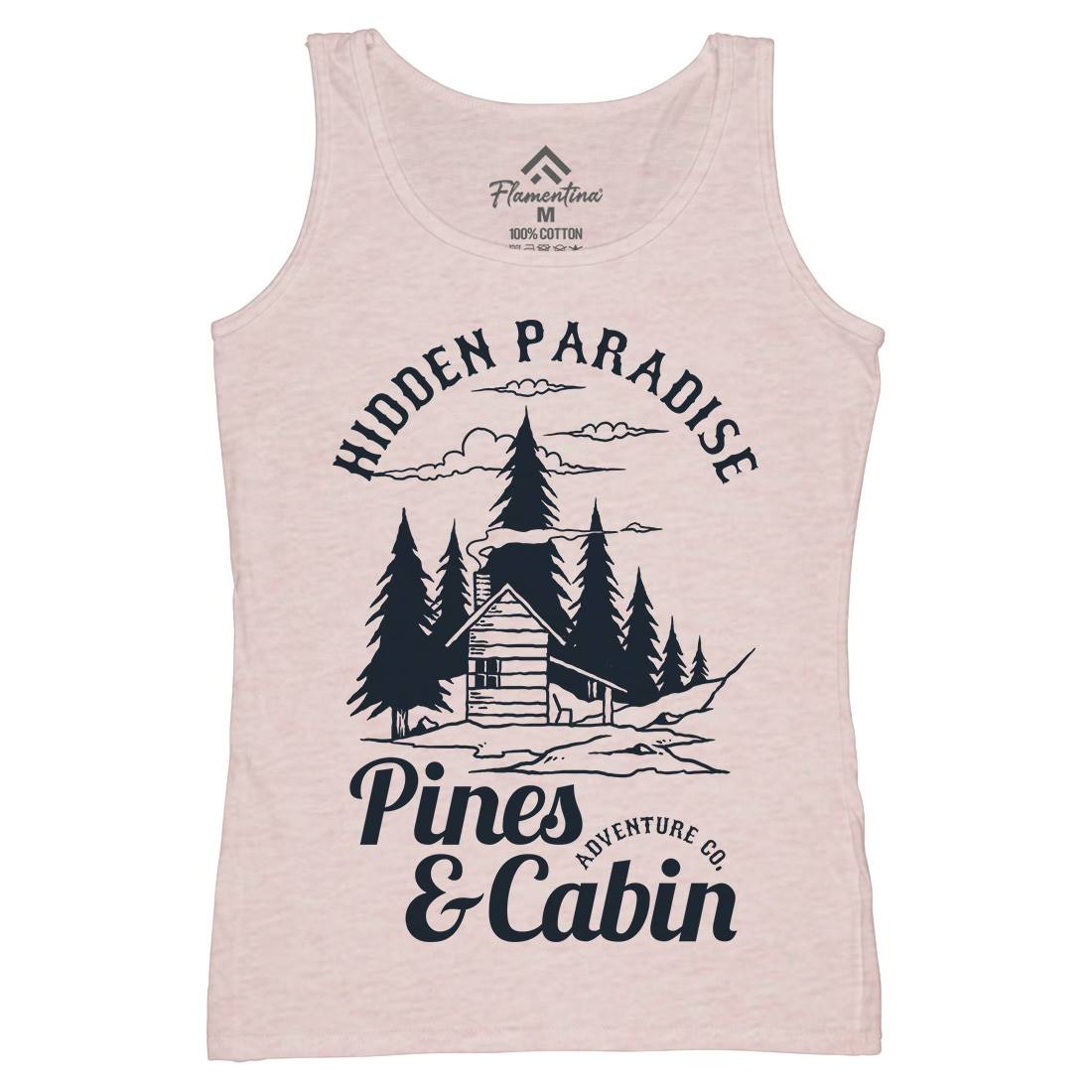 Pines And Cabin Womens Organic Tank Top Vest Nature C756