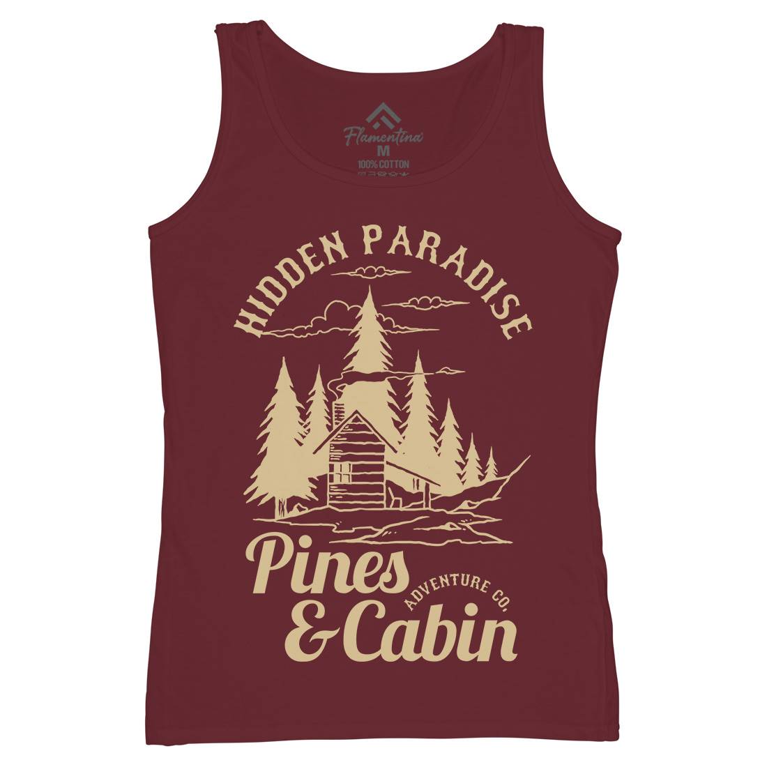 Pines And Cabin Womens Organic Tank Top Vest Nature C756
