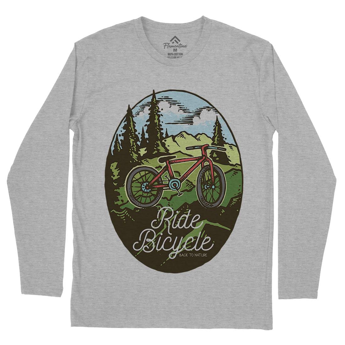 Ride Bicycle Mens Long Sleeve T-Shirt Bikes C758