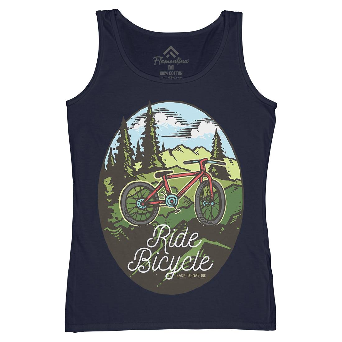Ride Bicycle Womens Organic Tank Top Vest Bikes C758