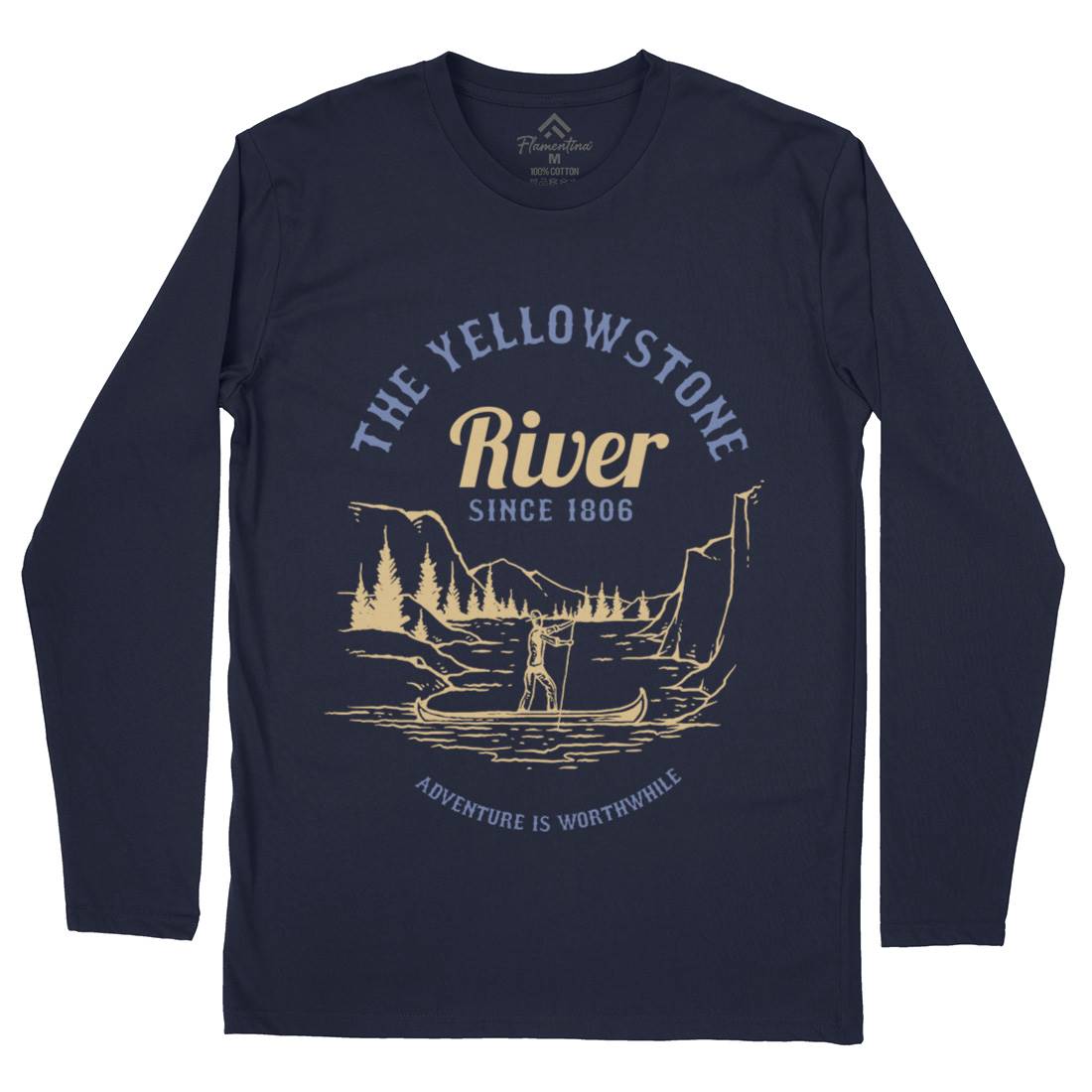 River Adventure Mens Long Sleeve T-Shirt Nature C759