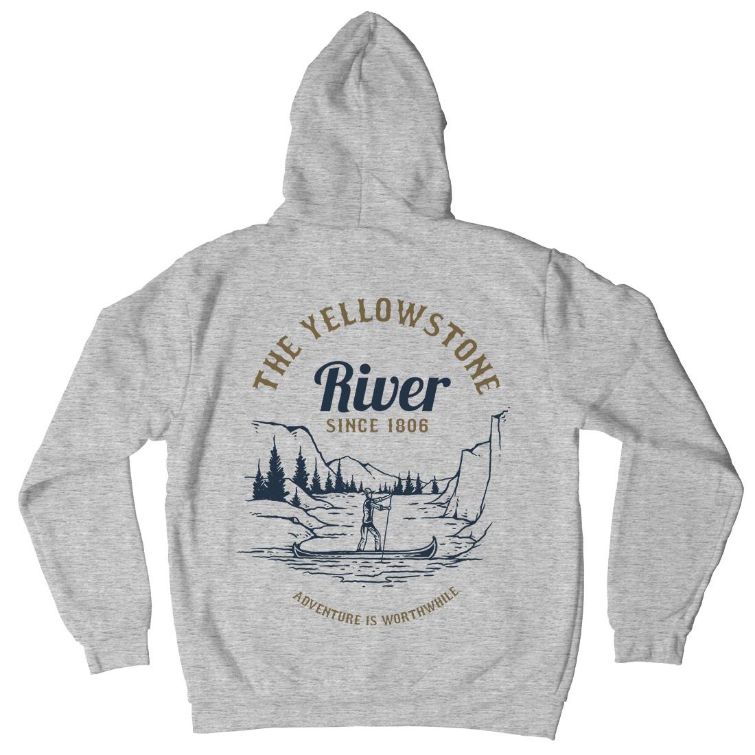 River Adventure Mens Hoodie With Pocket Nature C759