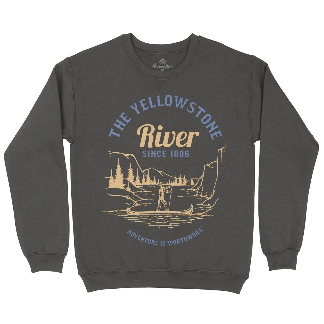 River Adventure Mens Crew Neck Sweatshirt Nature C759