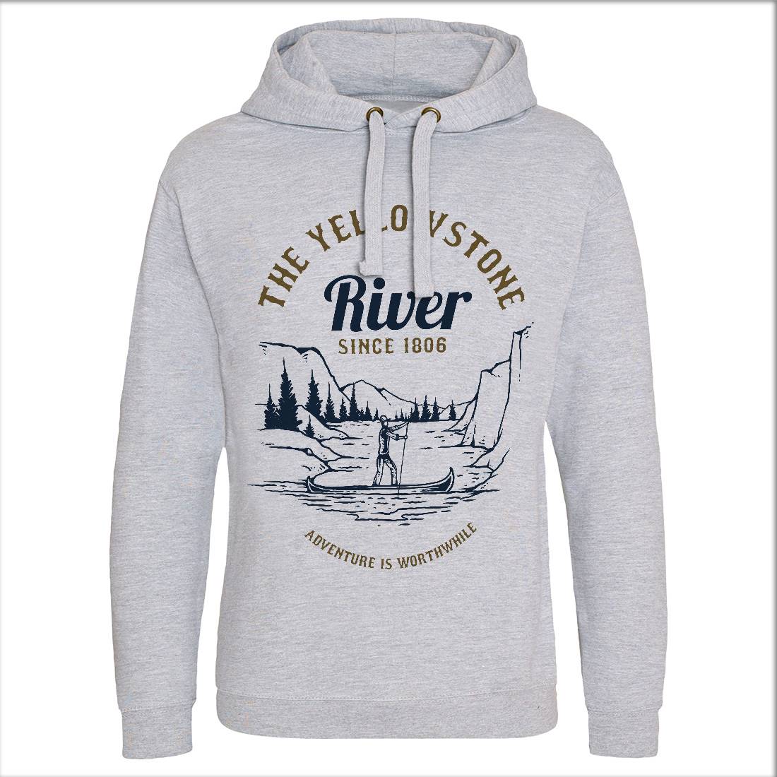 River Adventure Mens Hoodie Without Pocket Nature C759