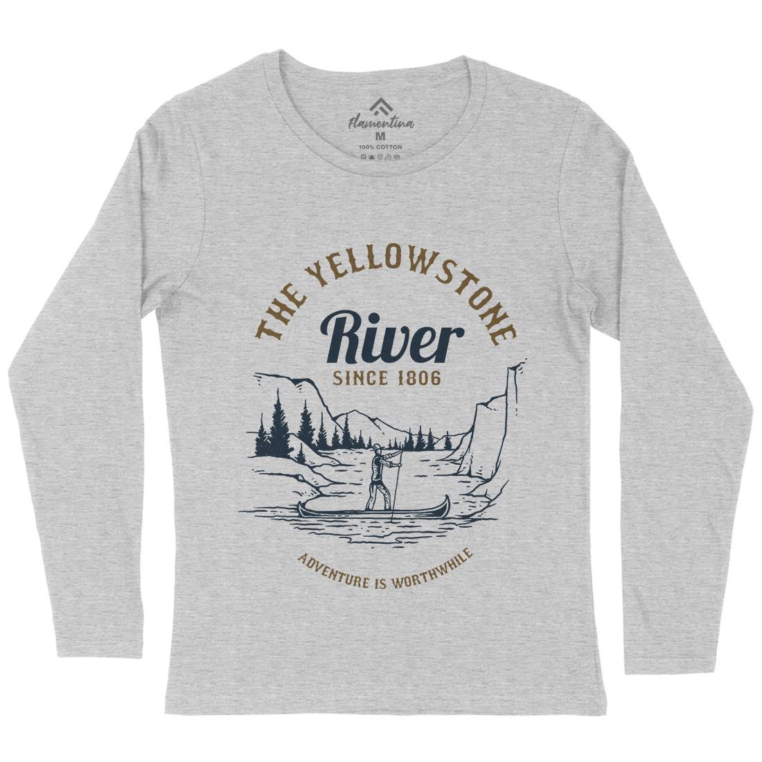 River Adventure Womens Long Sleeve T-Shirt Nature C759
