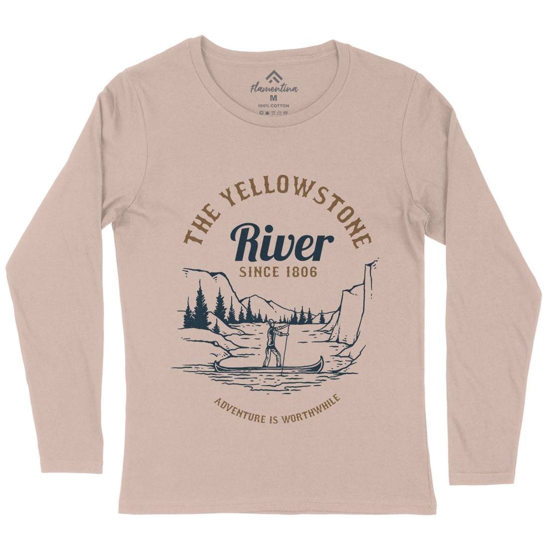 River Adventure Womens Long Sleeve T-Shirt Nature C759