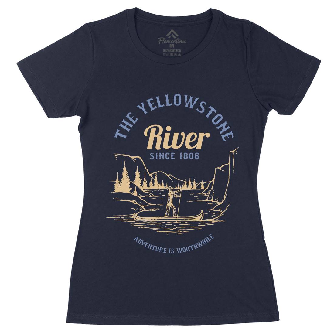 River Adventure Womens Organic Crew Neck T-Shirt Nature C759