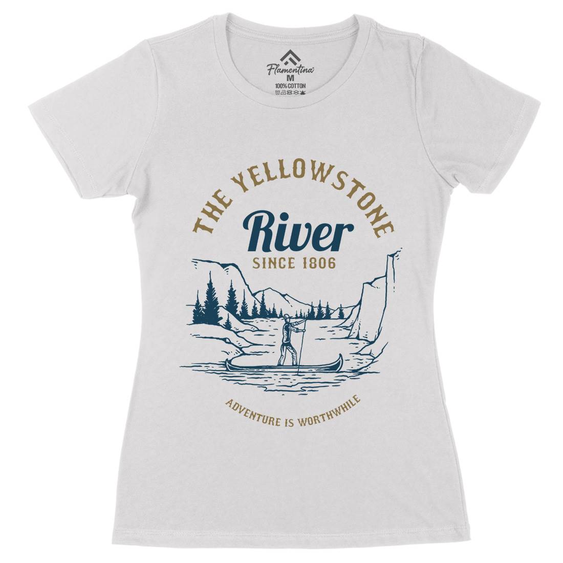 River Adventure Womens Organic Crew Neck T-Shirt Nature C759