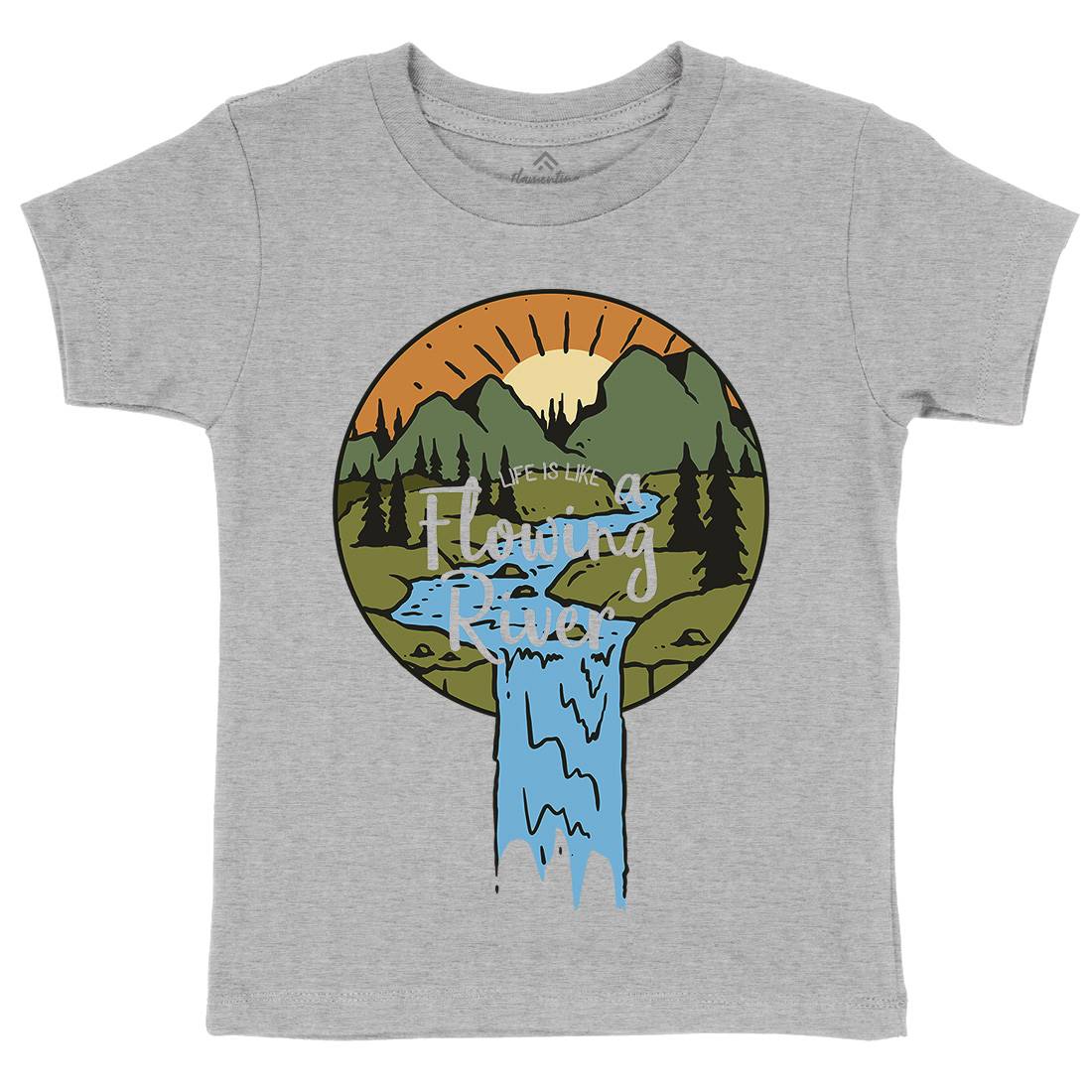 River Valley Kids Organic Crew Neck T-Shirt Nature C761