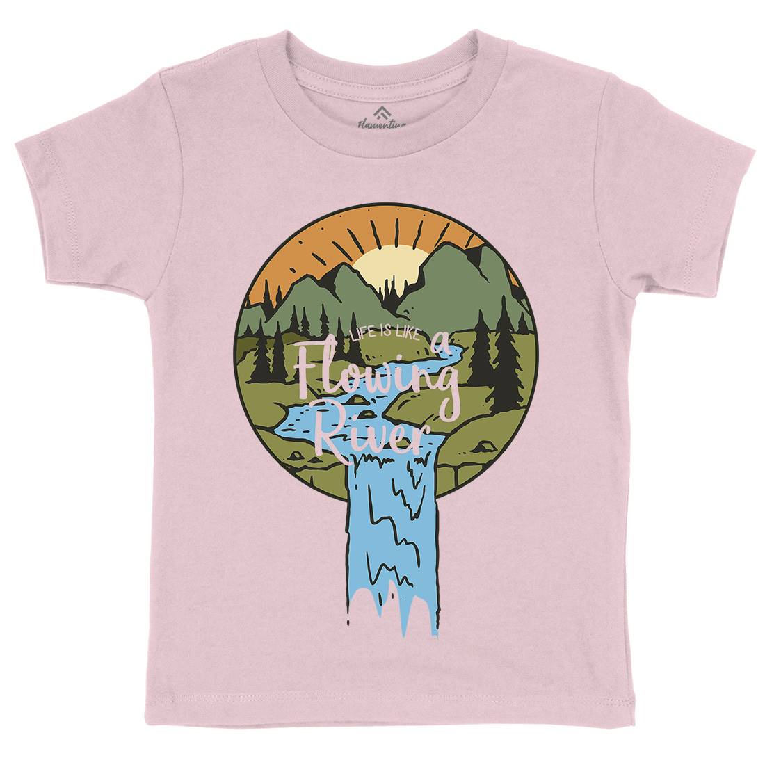 River Valley Kids Organic Crew Neck T-Shirt Nature C761