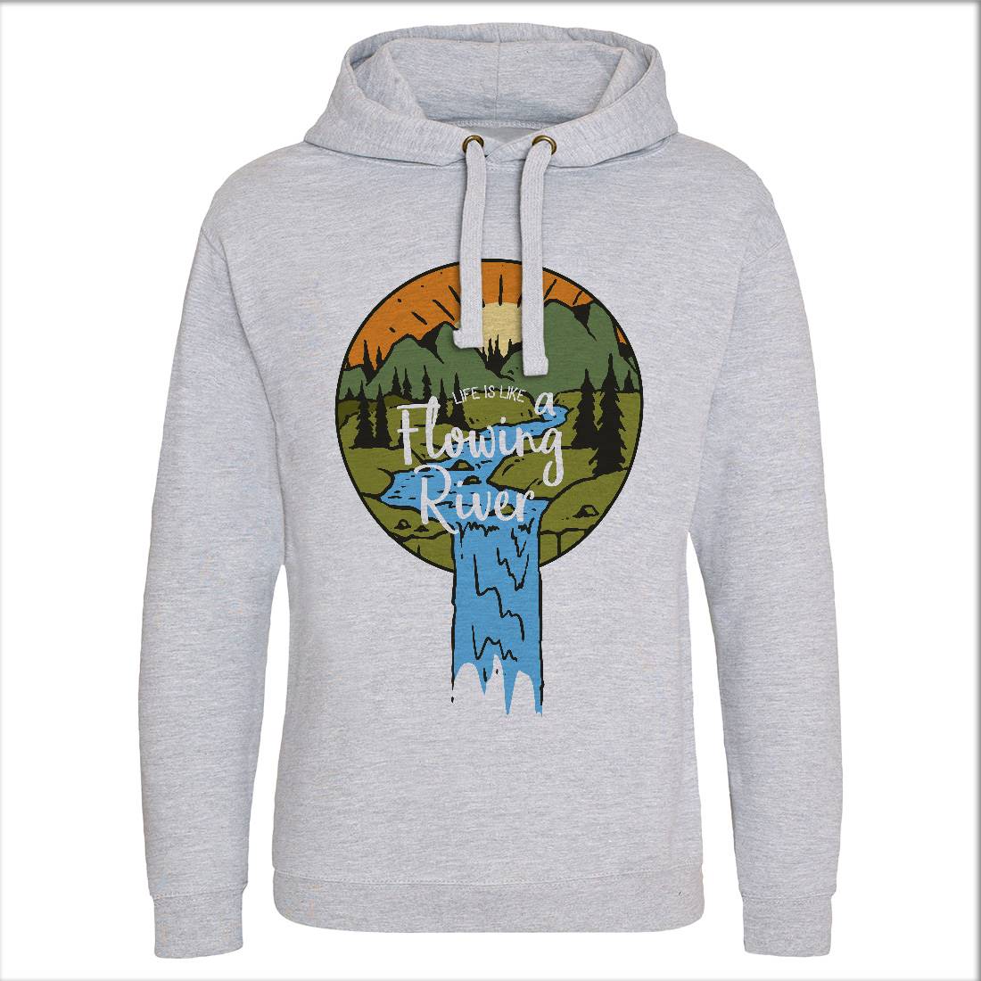 River Valley Mens Hoodie Without Pocket Nature C761