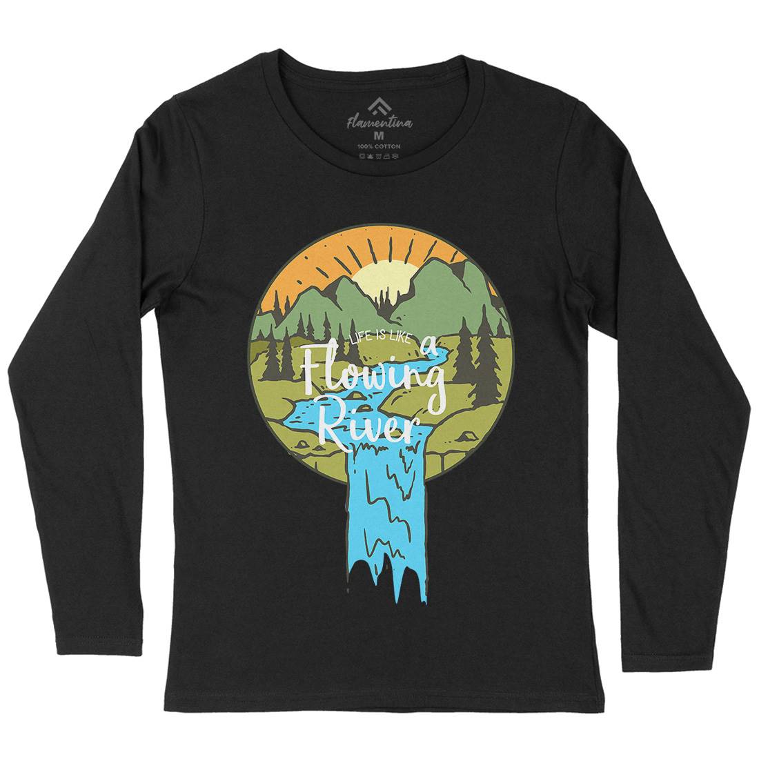 River Valley Womens Long Sleeve T-Shirt Nature C761