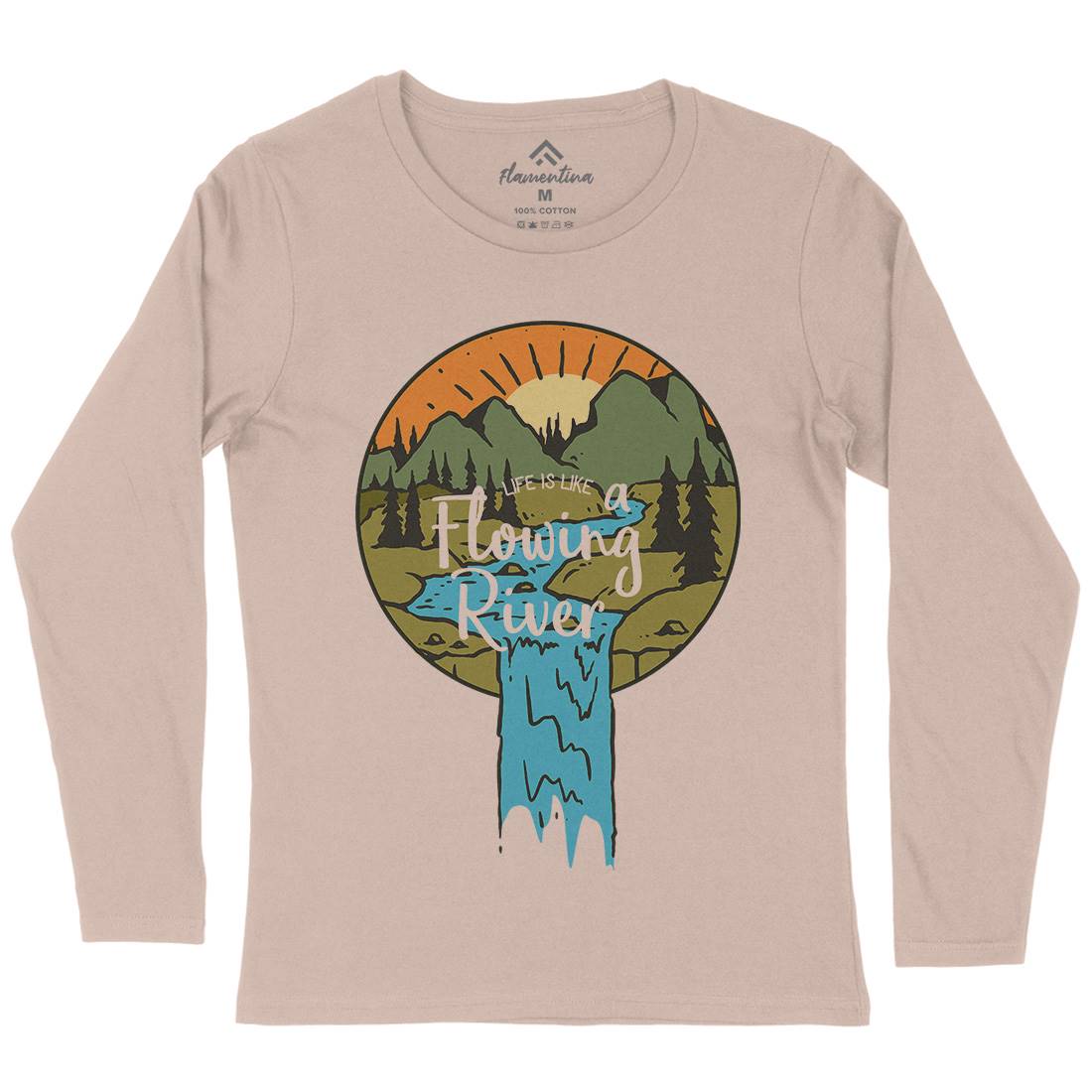 River Valley Womens Long Sleeve T-Shirt Nature C761