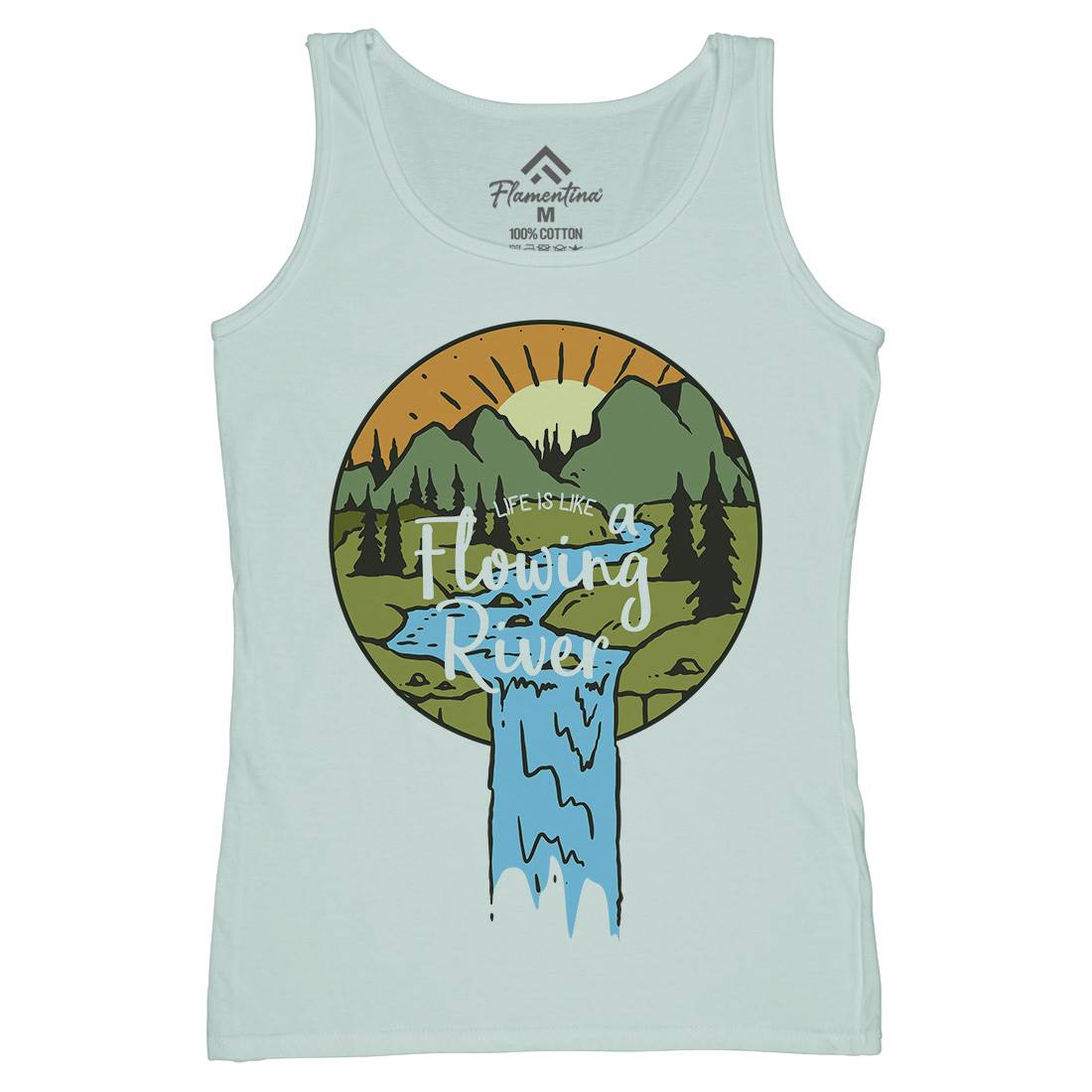 River Valley Womens Organic Tank Top Vest Nature C761