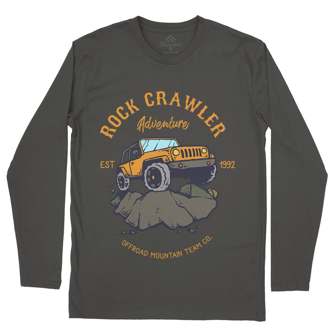 Rock Crawler Adventure Mens Long Sleeve T-Shirt Cars C763