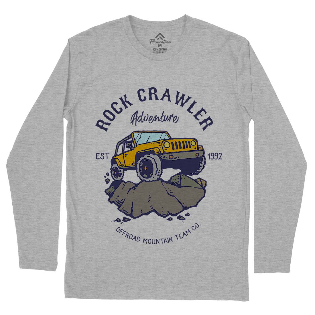 Rock Crawler Adventure Mens Long Sleeve T-Shirt Cars C763