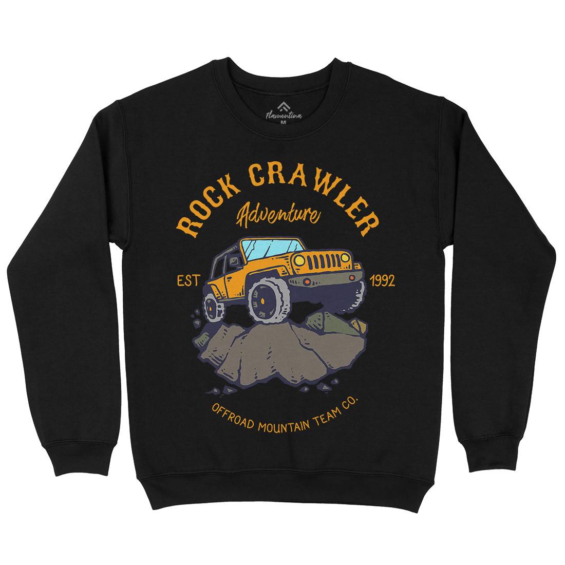 Rock Crawler Adventure Mens Crew Neck Sweatshirt Cars C763