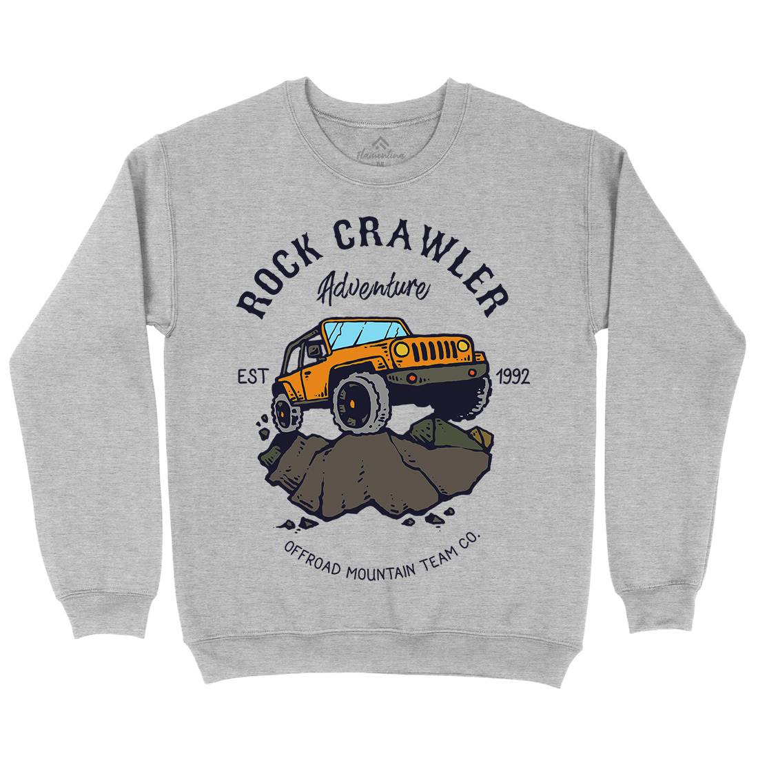 Rock Crawler Adventure Mens Crew Neck Sweatshirt Cars C763