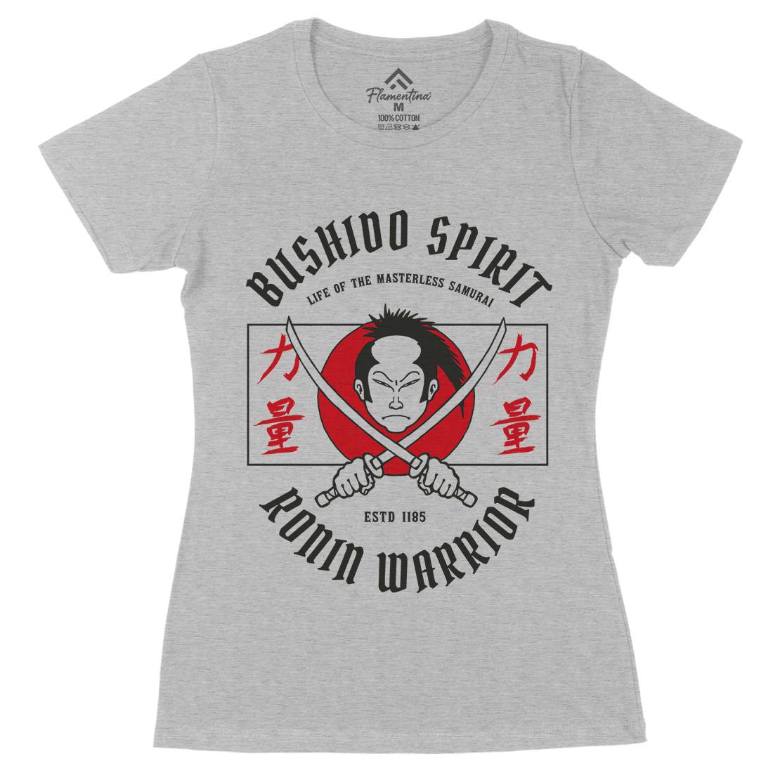 Samurai Womens Organic Crew Neck T-Shirt Warriors C767