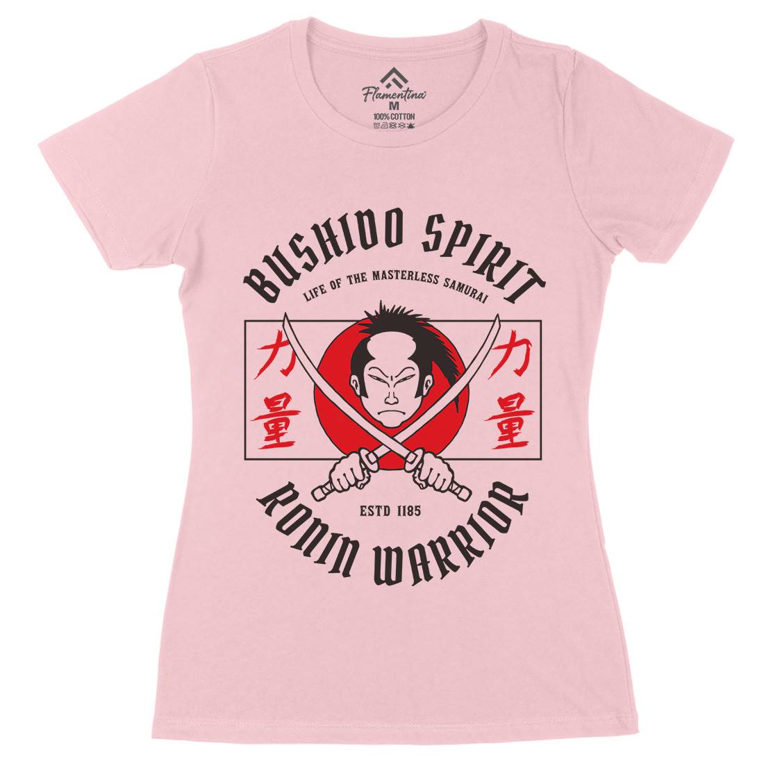 Samurai Womens Organic Crew Neck T-Shirt Warriors C767