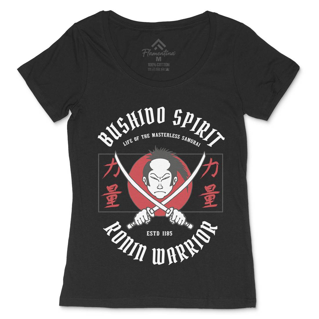Samurai Womens Scoop Neck T-Shirt Warriors C767