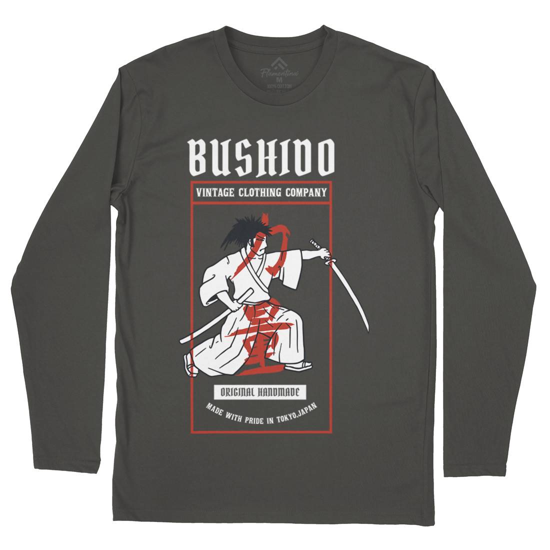 Samurai Mens Long Sleeve T-Shirt Warriors C768