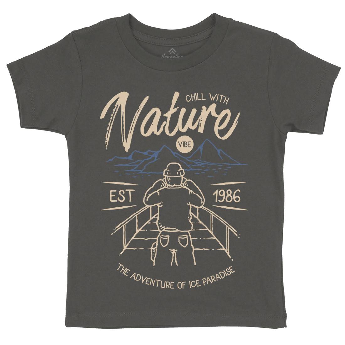 Searching Kids Organic Crew Neck T-Shirt Nature C769