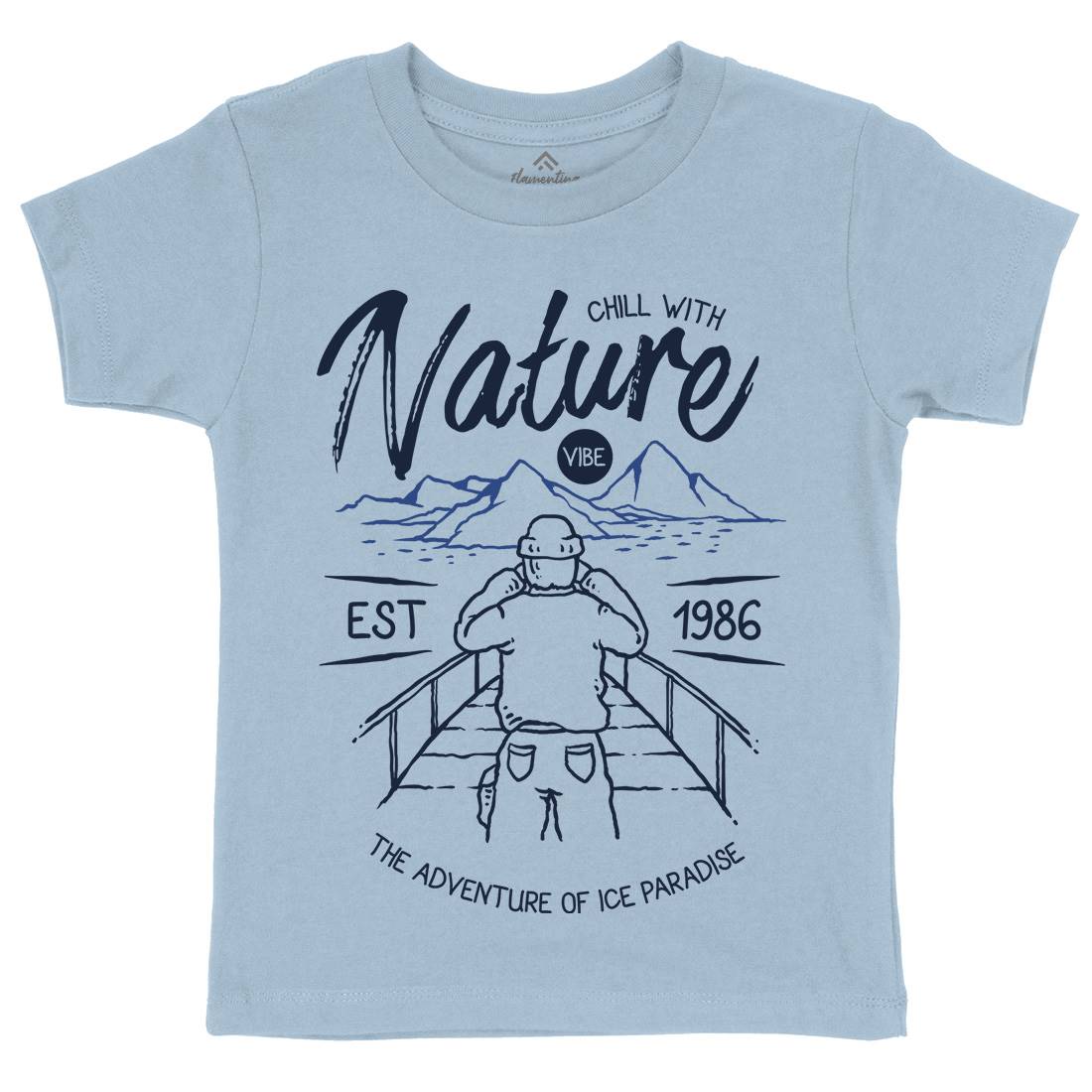 Searching Kids Organic Crew Neck T-Shirt Nature C769