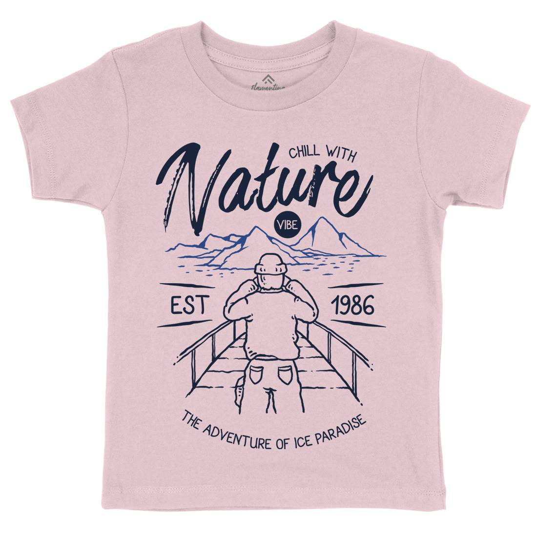 Searching Kids Crew Neck T-Shirt Nature C769
