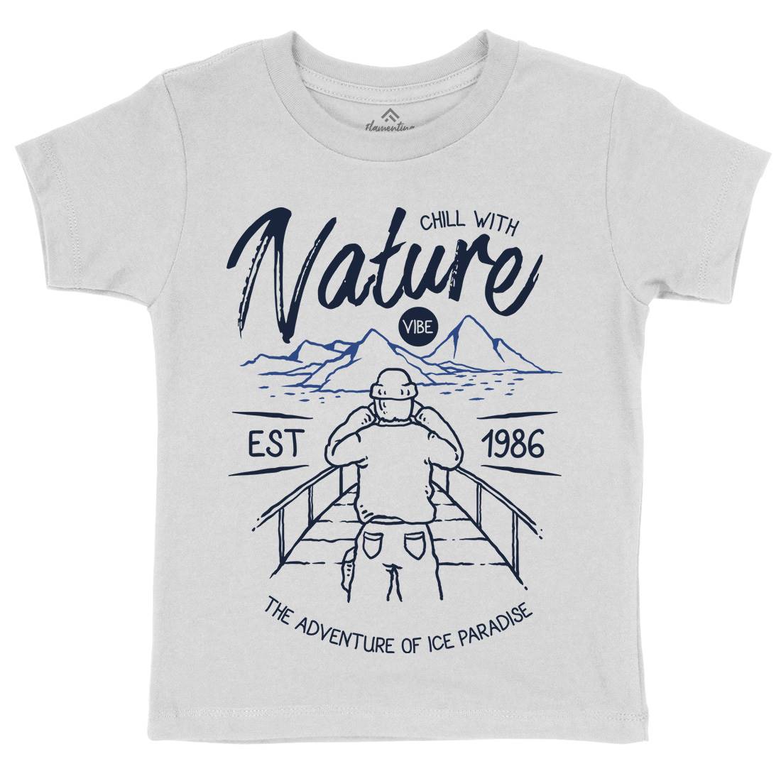 Searching Kids Crew Neck T-Shirt Nature C769