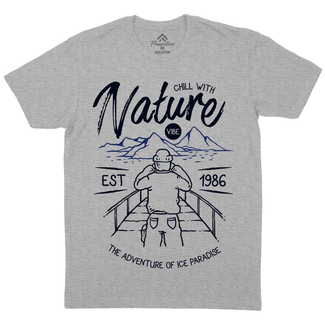 Searching Mens Crew Neck T-Shirt Nature C769