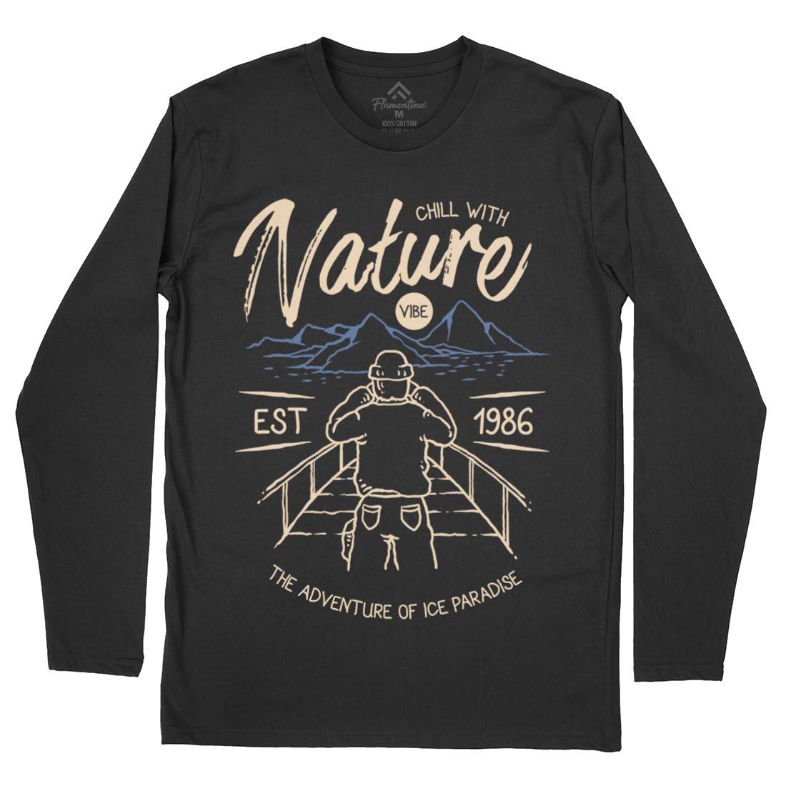 Searching Mens Long Sleeve T-Shirt Nature C769