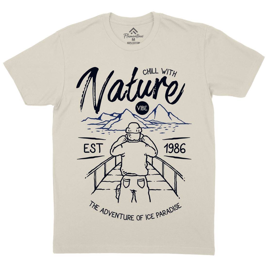 Searching Mens Organic Crew Neck T-Shirt Nature C769