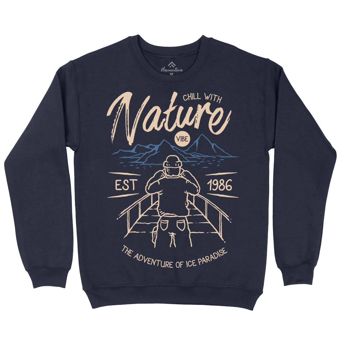 Searching Mens Crew Neck Sweatshirt Nature C769