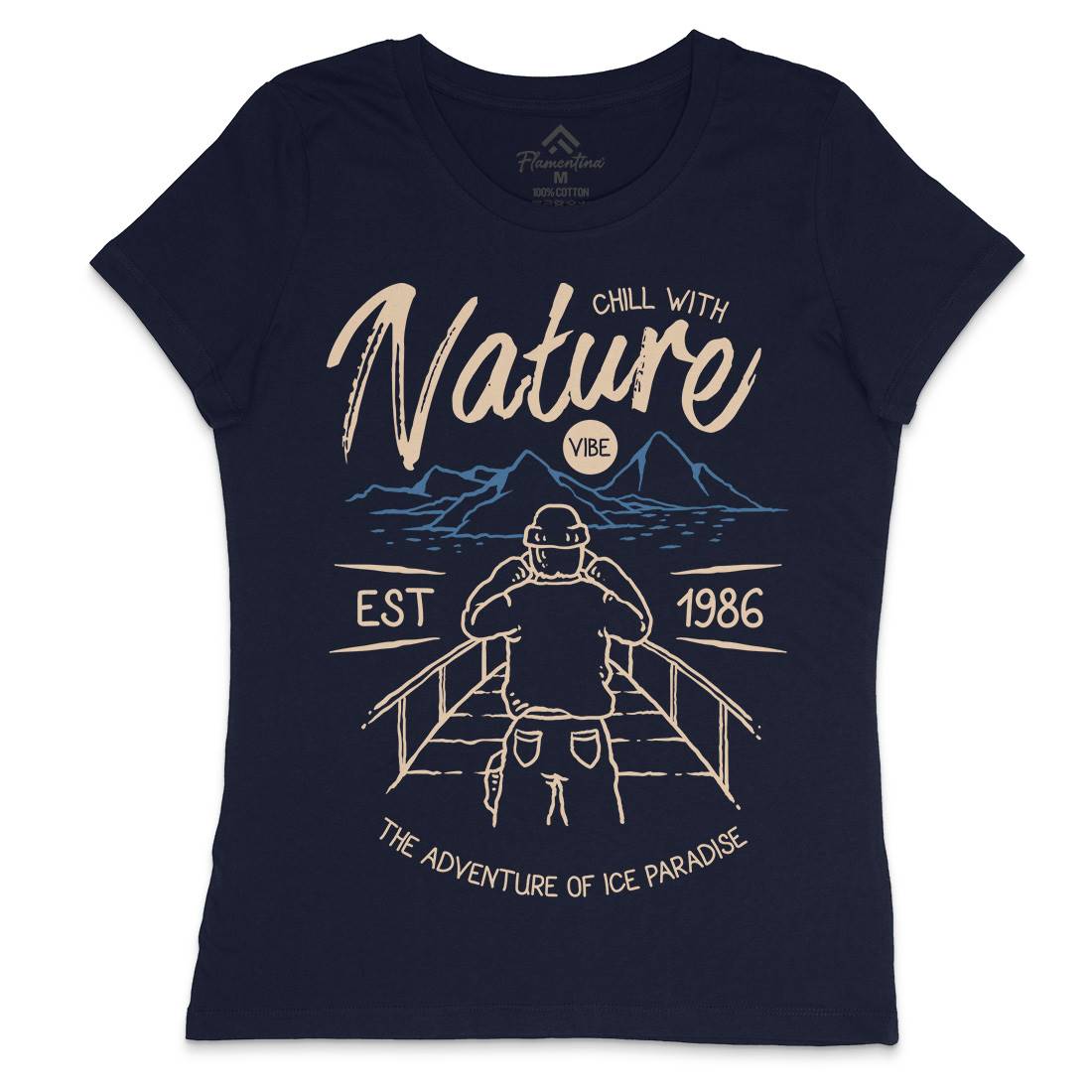 Searching Womens Crew Neck T-Shirt Nature C769