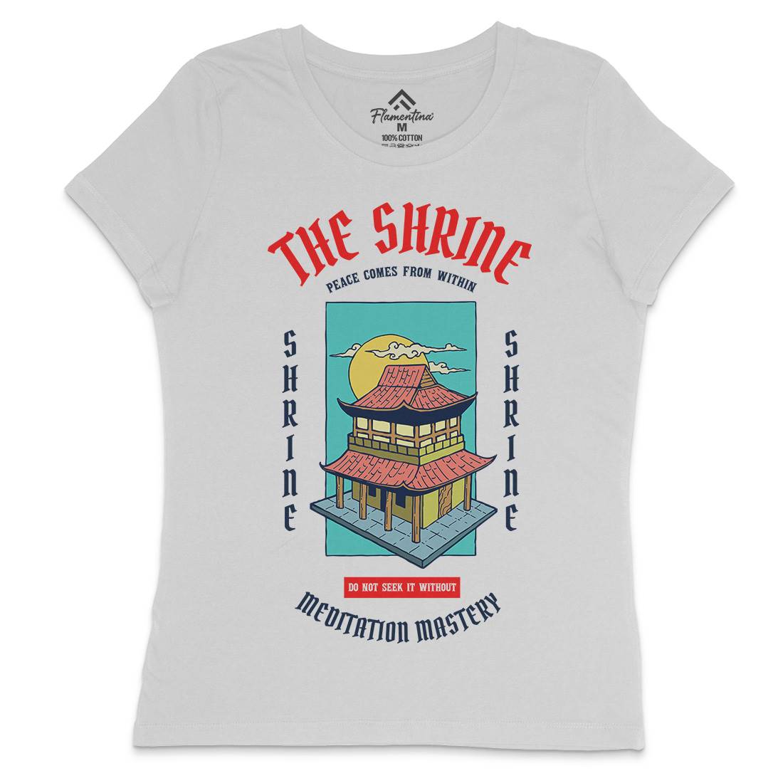 Shrine Womens Crew Neck T-Shirt Asian C772