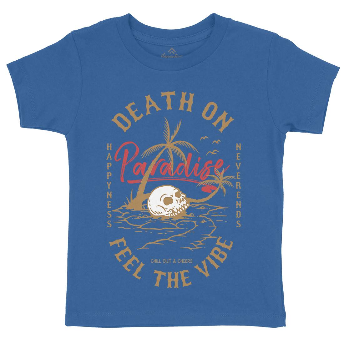 Skull Island Kids Crew Neck T-Shirt Nature C775