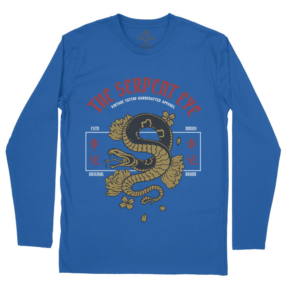 Snake Mens Long Sleeve T-Shirt Asian C778