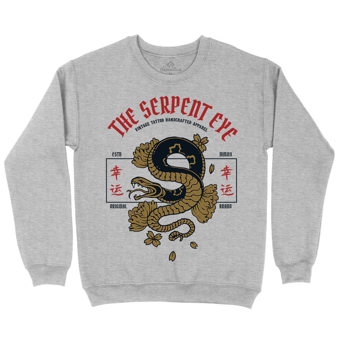 Snake Mens Crew Neck Sweatshirt Asian C778