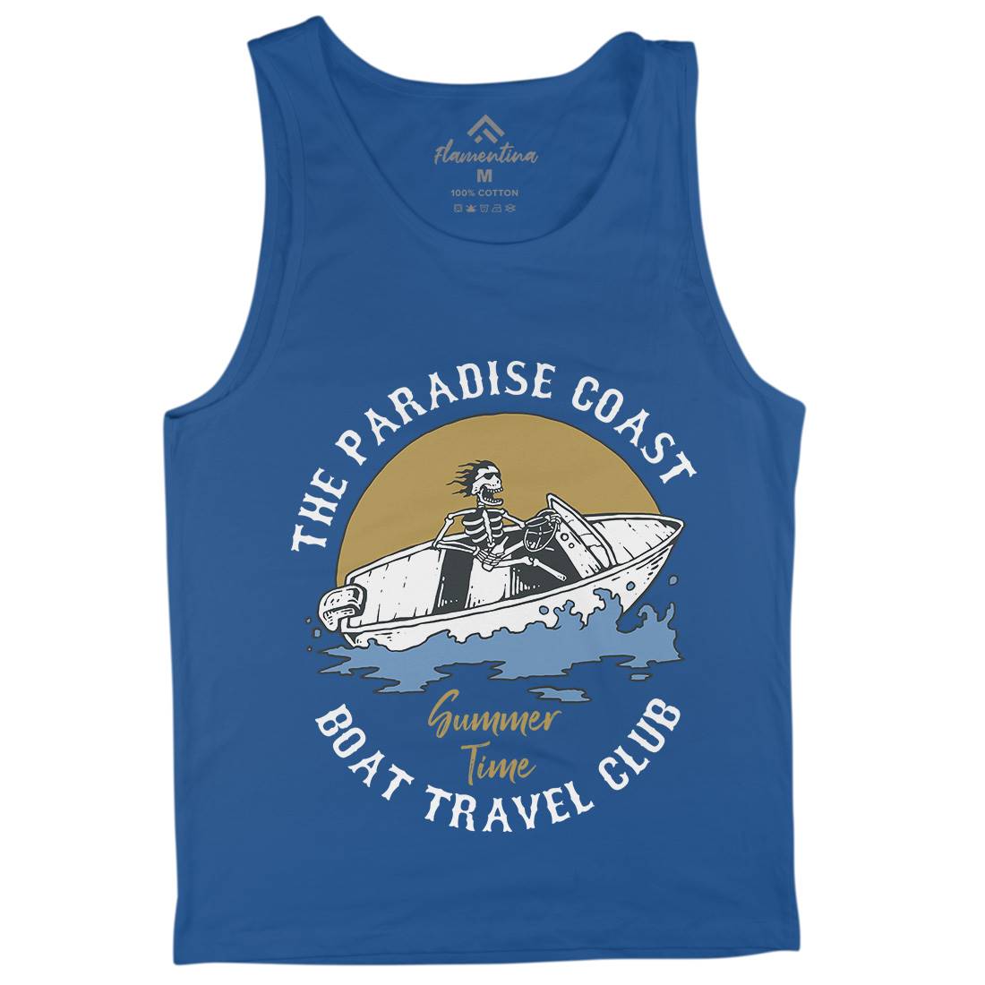 Speed Boat Mens Tank Top Vest Holiday C779