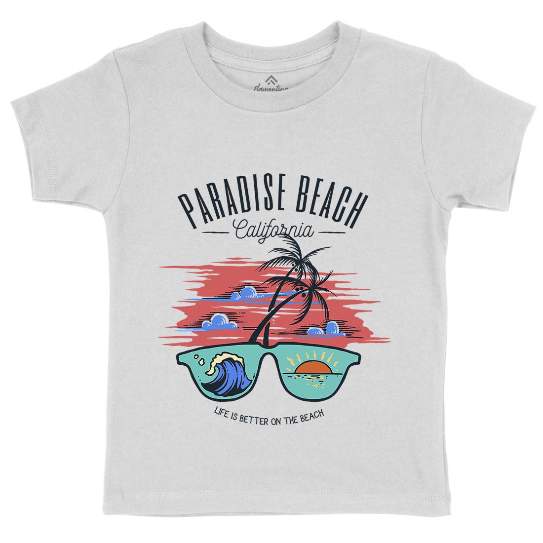 Sunglass Beach Kids Organic Crew Neck T-Shirt Holiday C780