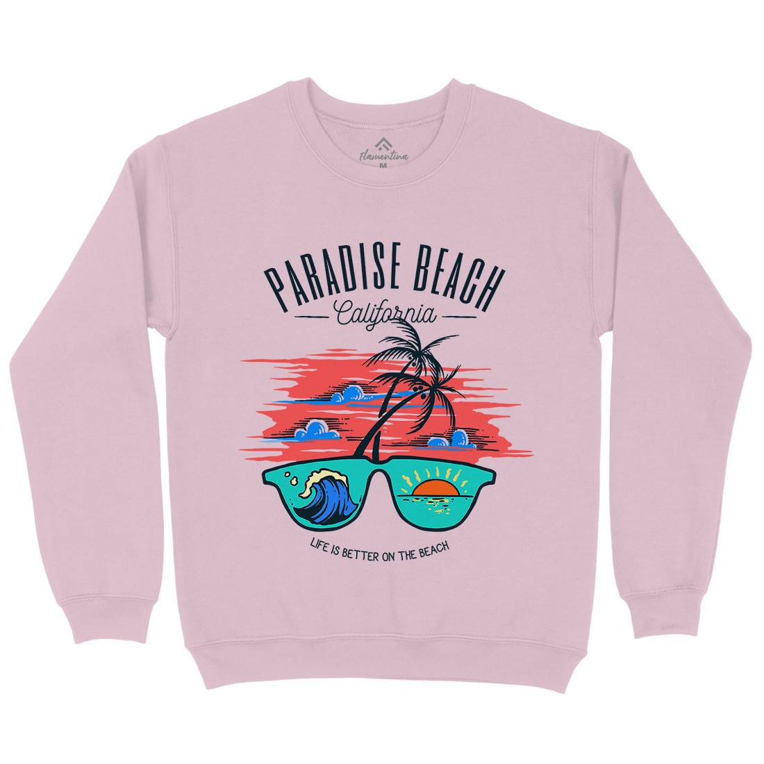 Sunglass Beach Kids Crew Neck Sweatshirt Holiday C780