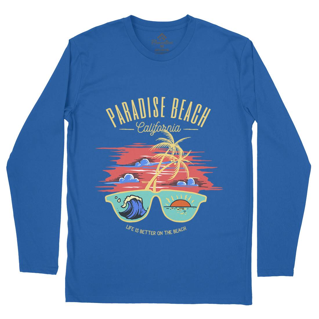 Sunglass Beach Mens Long Sleeve T-Shirt Holiday C780