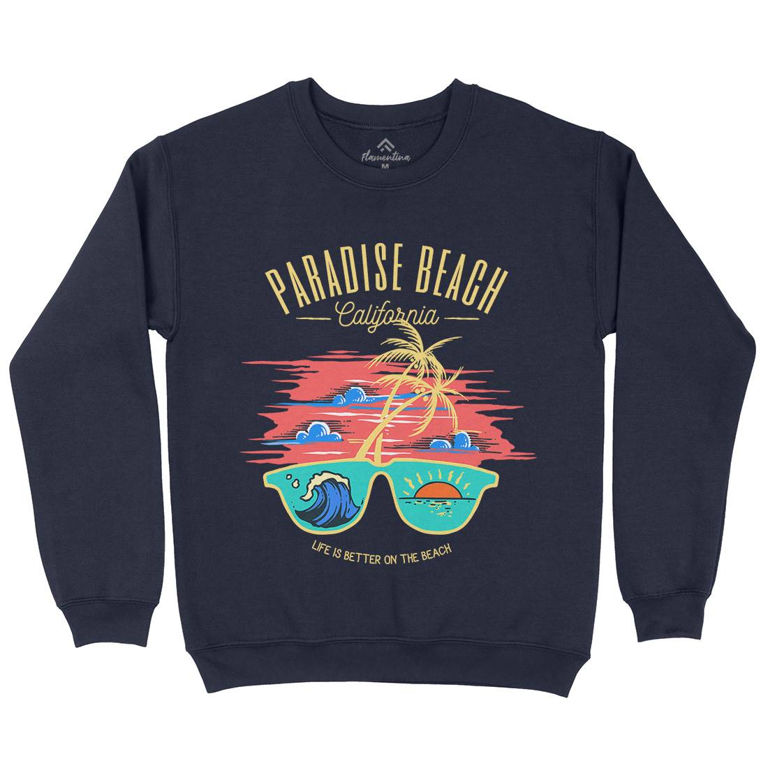 Sunglass Beach Kids Crew Neck Sweatshirt Holiday C780