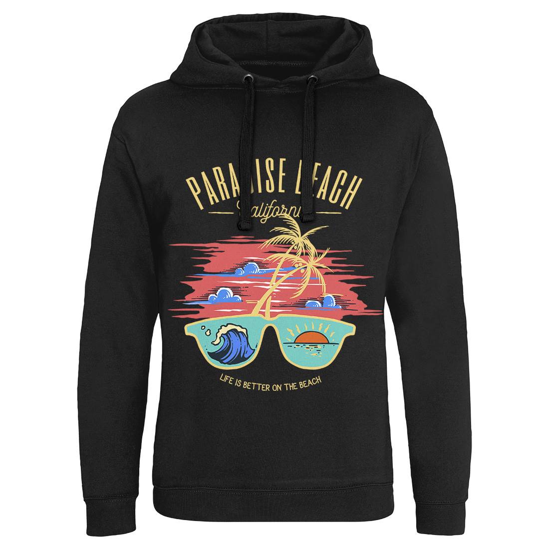 Sunglass Beach Mens Hoodie Without Pocket Holiday C780