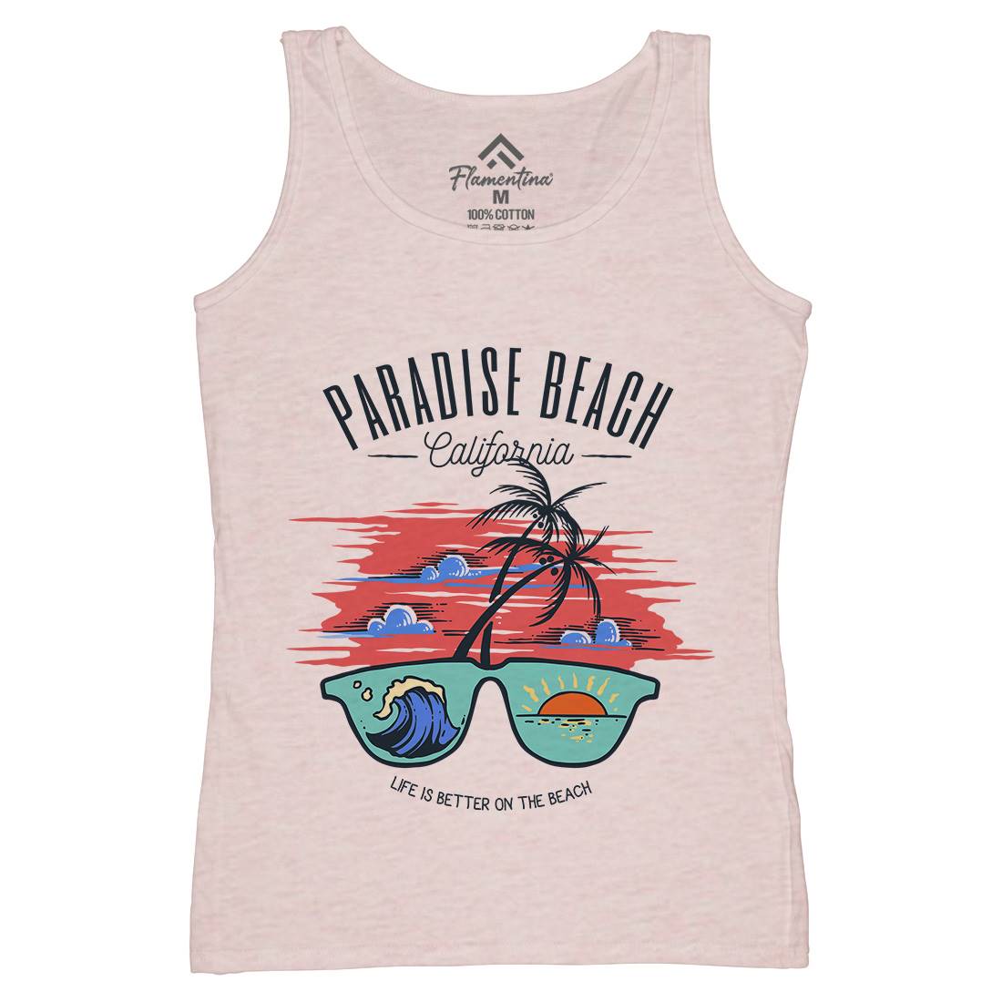 Sunglass Beach Womens Organic Tank Top Vest Holiday C780