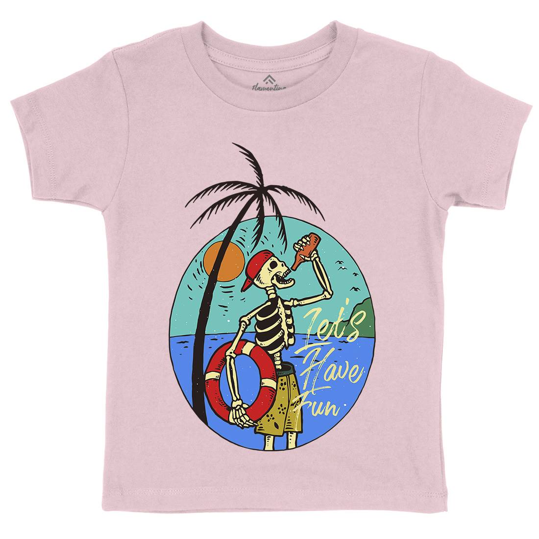 Sunny Drink Kids Crew Neck T-Shirt Holiday C781