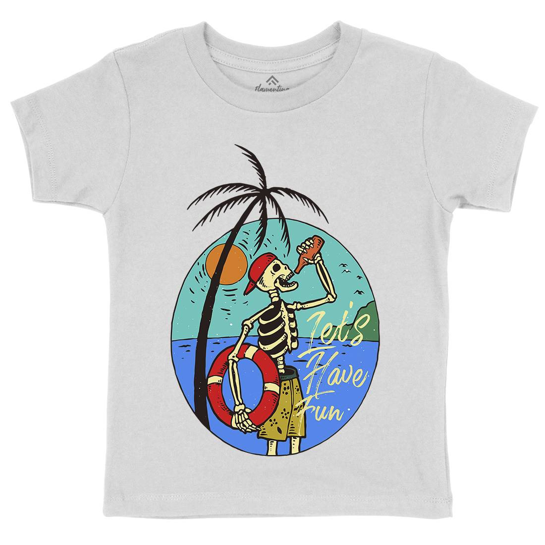 Sunny Drink Kids Crew Neck T-Shirt Holiday C781