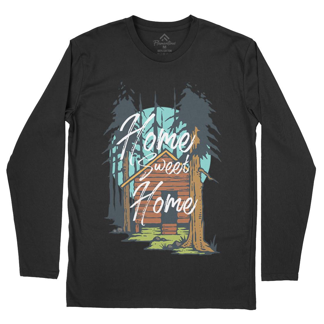 The Cabin Mens Long Sleeve T-Shirt Nature C785