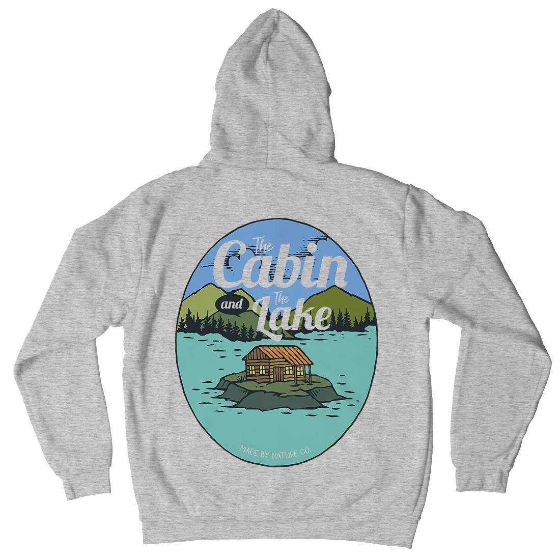 The Cabin And The Lake Kids Crew Neck Hoodie Nature C786